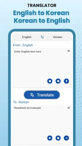 Bidirectional Korean-English translator tool with swap function for offline language translation and learning