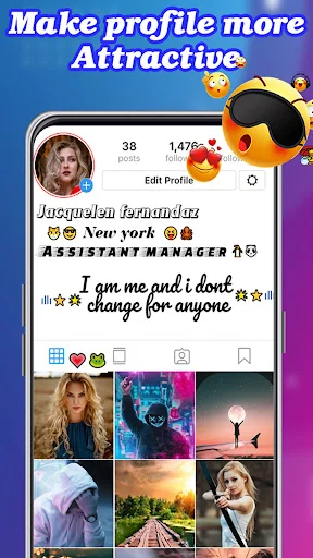 Social media profile customization using stylish fonts - Instagram bio with fancy text styling and attractive font formatting