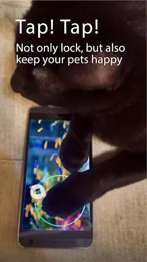 Touch Lock protecting screen from pet paws while allowing safe game and app interaction