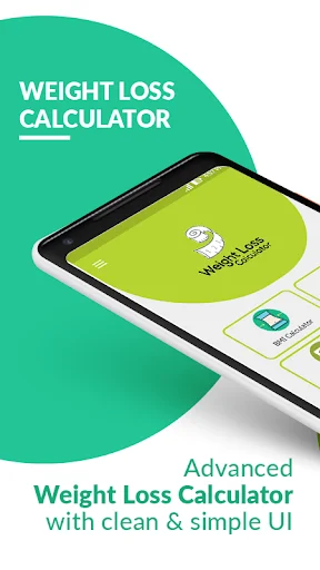 Advanced Weight Loss Calorie Calculator showing clean interface, BMI calculation and health tracking features